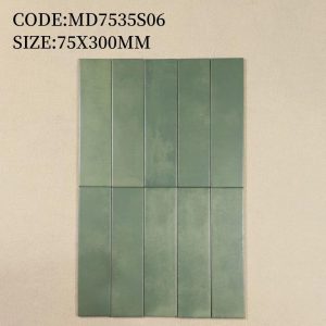 Gạch thẻ Porcelain mờ phẳng KT 75x300 mã MD7534S06