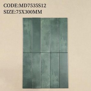 Gạch thẻ Porcelain mờ phẳng KT 75x300 mã MD7535S12