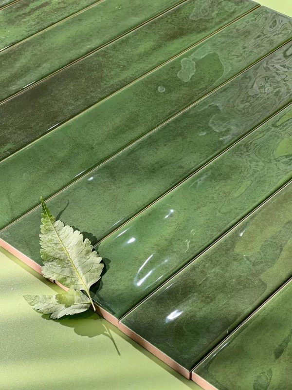 Gạch thẻ Porcelain bóng phẳng KT 60x400mm mã M604T12