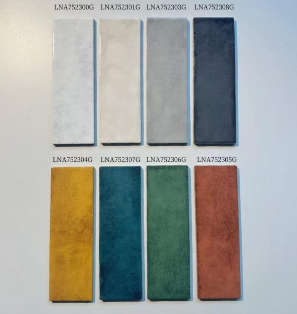 Gạch thẻ Porcelain bóng lượn KT 75x230mm mã LNA752300G