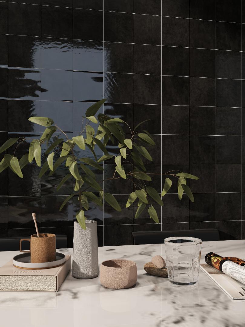 Gạch thẻ Porcelain bóng lượn KT 150x150mm mã LNA1508G