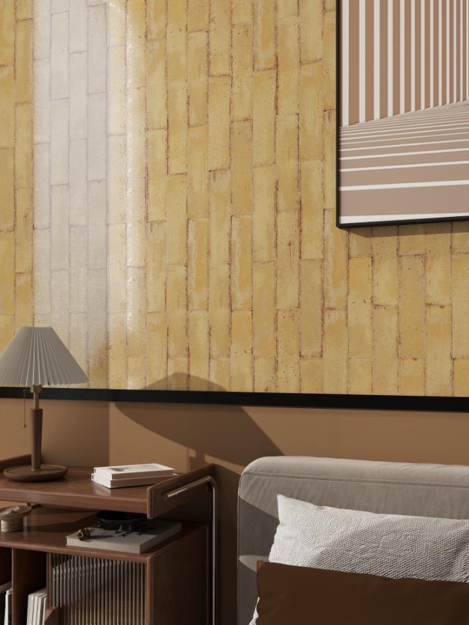 Gạch thẻ Porcelain mờ phẳng ánh kim KT 75x300 mã MD7536G05-SG
