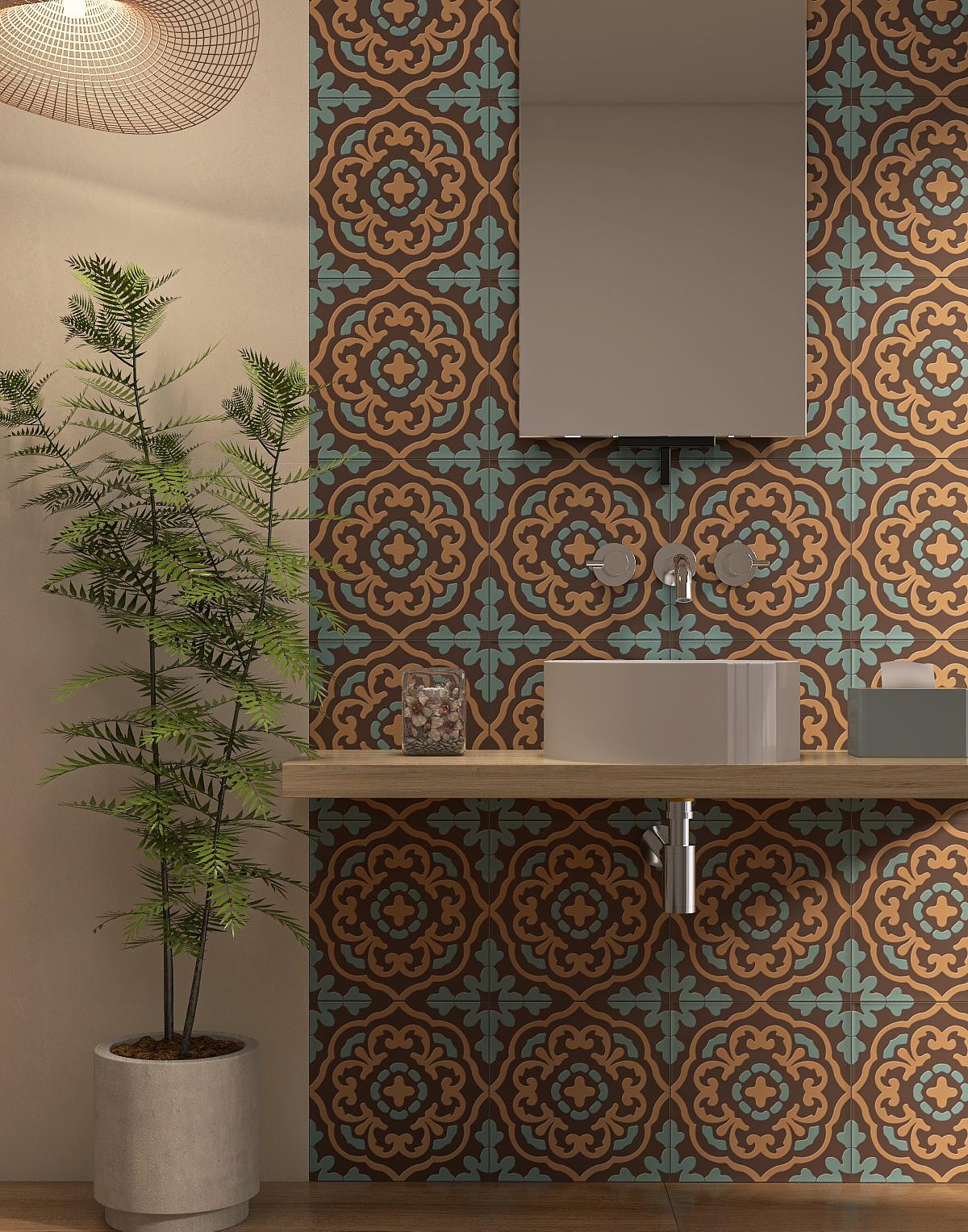 Biến căn nhà thành vườn hoa với các hoạ tiết Gạch Bông