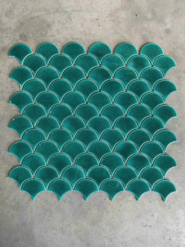 Gạch Mosaic vảy cá men rạn XFB90011