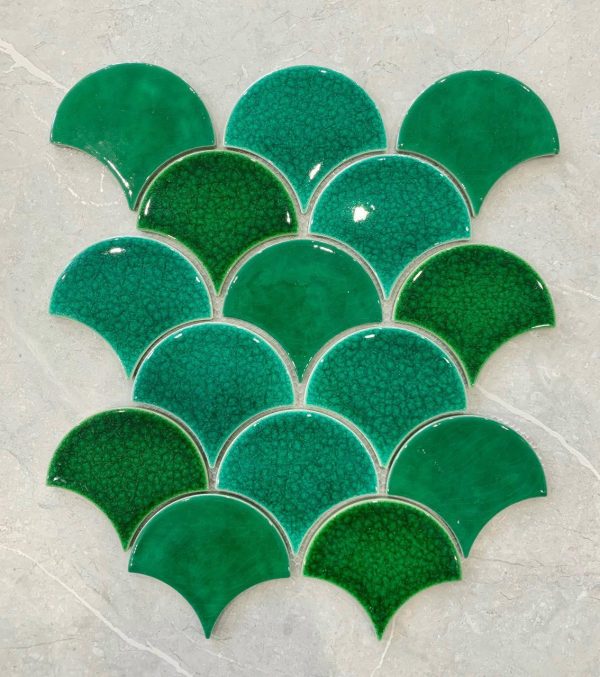 gạch mosaic vảy cá