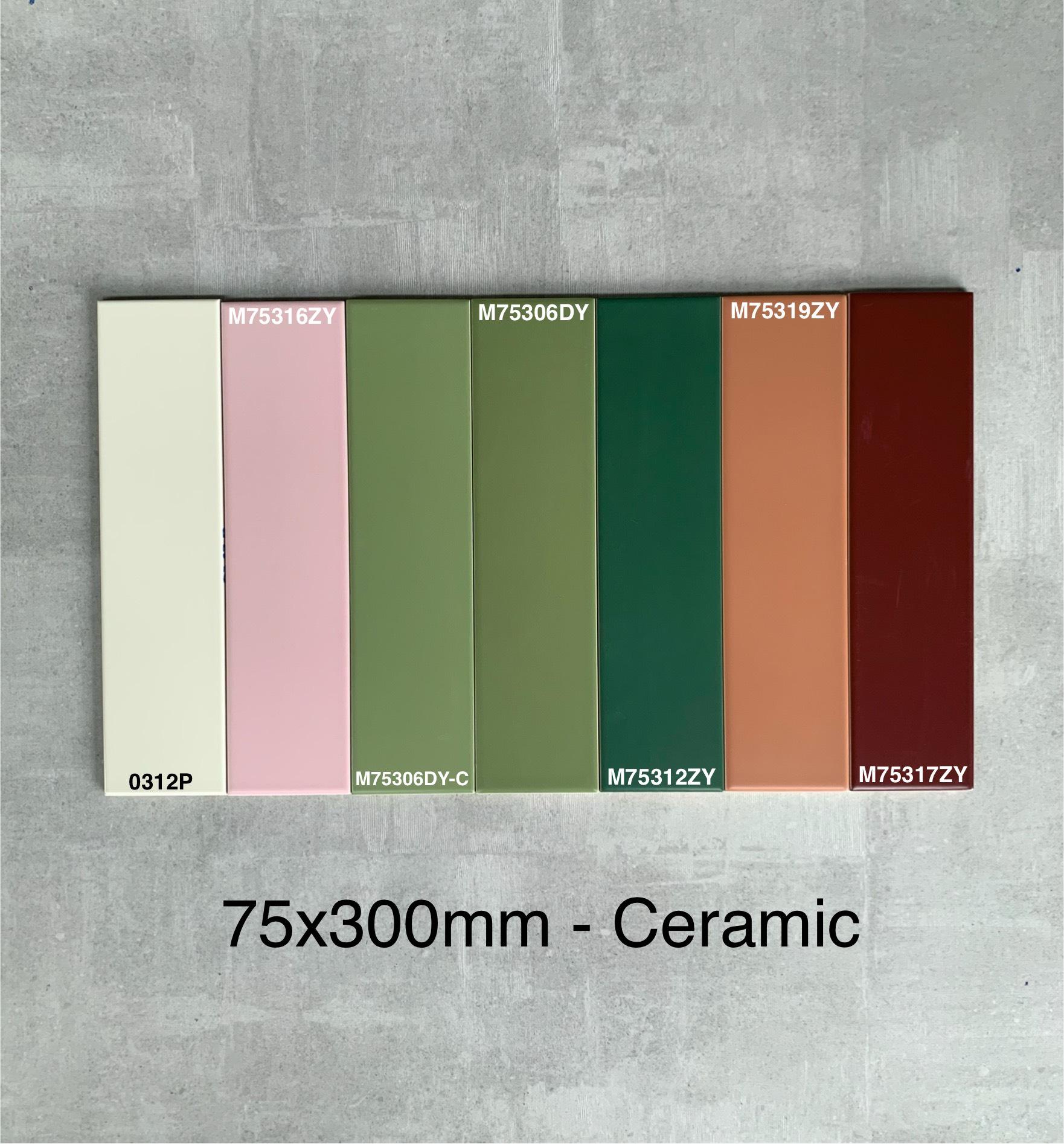 Gạch thẻ Ceramic men mờ KT 75x300mm mã M75317ZY