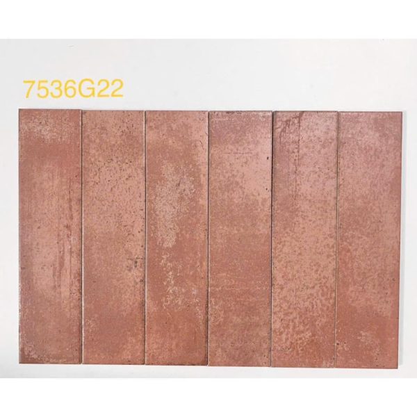 Gạch thẻ Porcelain mờ phẳng KT 75x300 mã MD7536G22