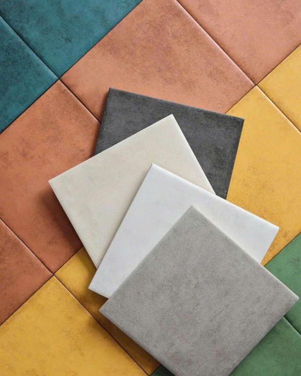 Gạch thẻ Porcelain mờ lượn KT 150x150mm mã LNA1500M