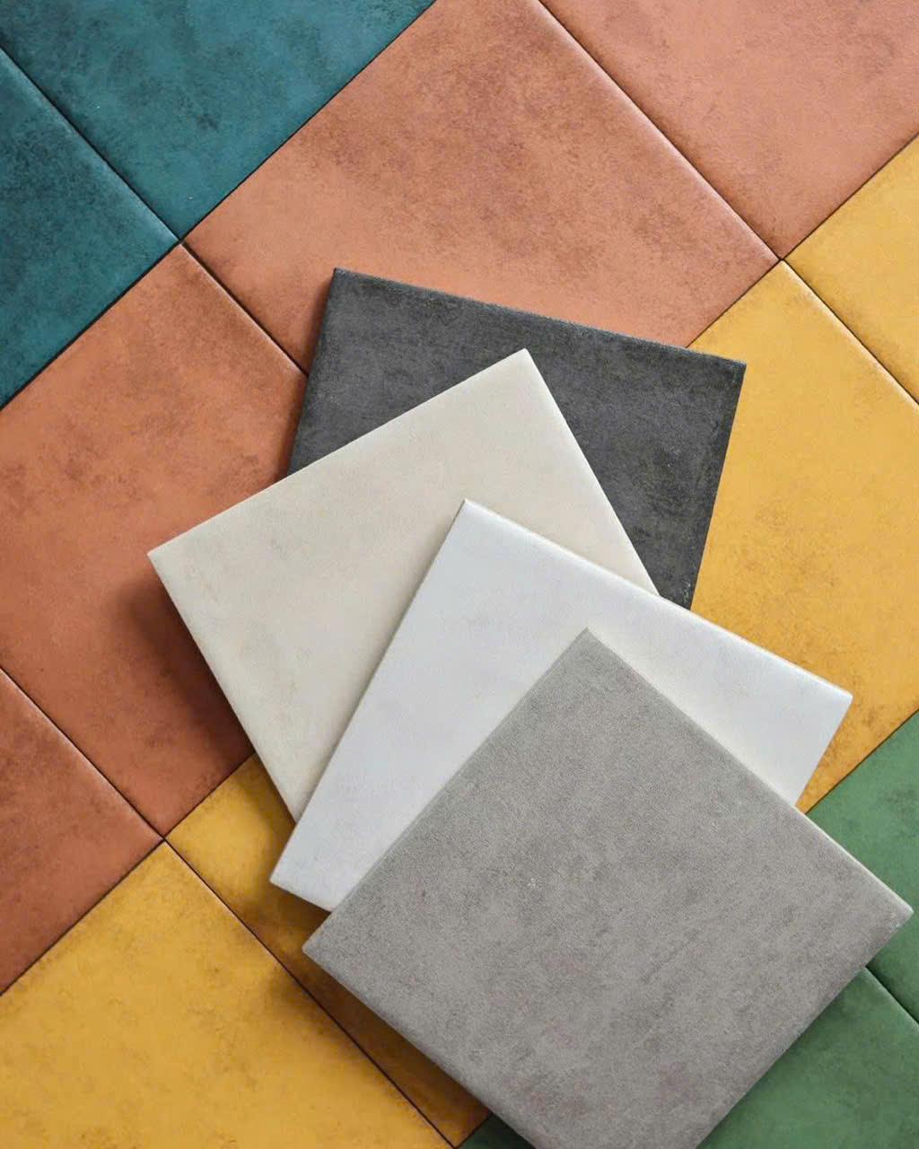 Gạch thẻ Porcelain mờ lượn KT 150x150mm mã LNA1500M