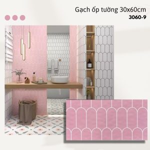Gạch trang trí lông vũ hồng 3060-09 300×600 mm – ceramic