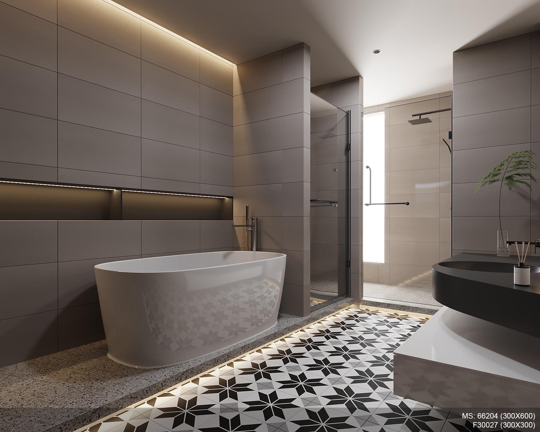 Gạch ốp tường 30x60cm men matt đơn sắc