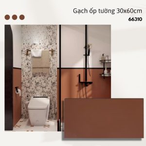 Gạch ốp tường 30x60cm men matt đơn sắc – Mã 66310