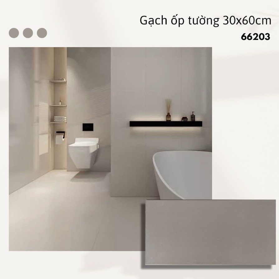 Gạch ốp tường 30x60cm men matt đơn sắc