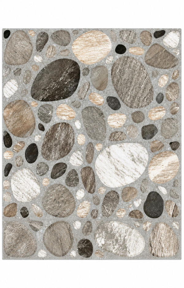 Gạch Granite Giả Sỏi Màu Xám Lát Sân Chống Trơn Taicera G38C68JF