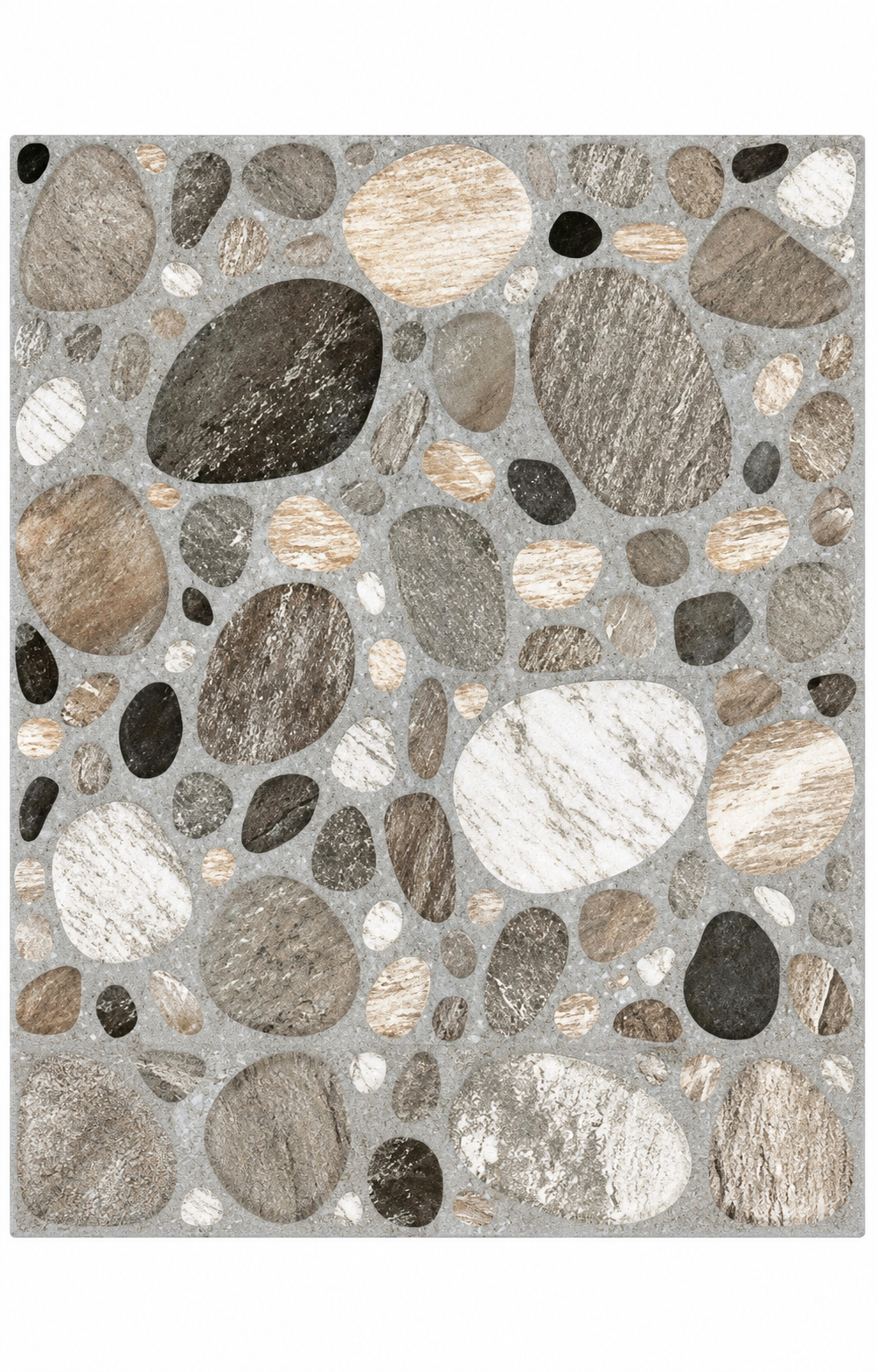 Gạch Granite Giả Sỏi Màu Xám Lát Sân Chống Trơn Taicera G38C68JF