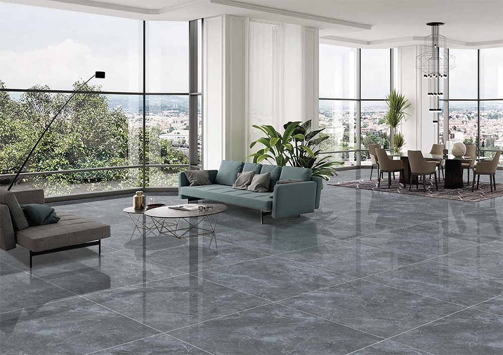 Gạch Taicera GP68259 màu xám đen vân đá tự nhiên 60x60 cm