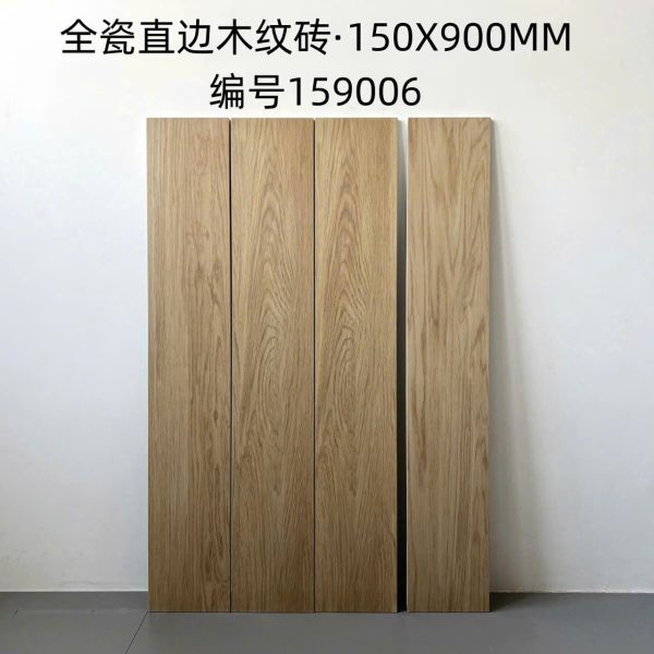 Gạch giả gỗ 159006 15x90 cm màu vàng mộc nhạt tự nhiên