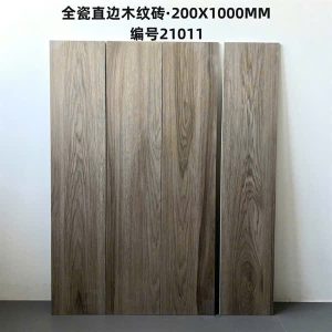 Gạch giả gỗ G21011 20x100 cm màu nâu xám trầm sang trọng