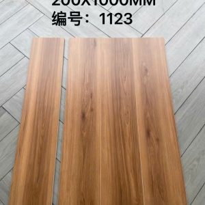 Gạch giả gỗ 1123 20x100 cm màu nâu vàng mộc mạc sang trọng