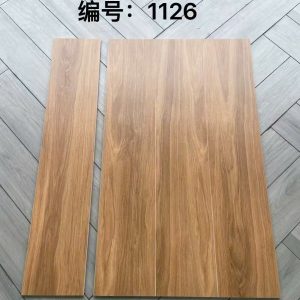 Gạch giả gỗ 1126 20x100 cm màu nâu vàng sáng ấm áp
