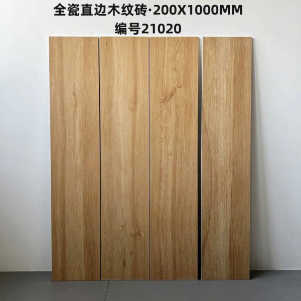 Gạch giả gỗ G21020 20x100 cm màu vàng sồi nhạt tươi sáng